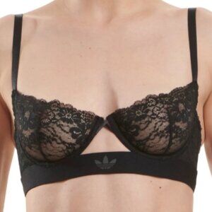 Adidas Modern Flex Lace Demi Bra in the color Black 36